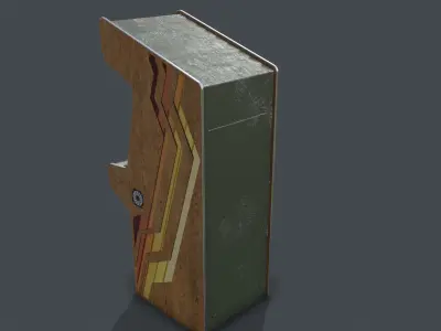 Game Machine PBR  Low-poly 3D model
