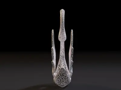 Decorative swan 3D print model