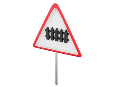  3d icon No Entry for Vehicular Traffic 3D model