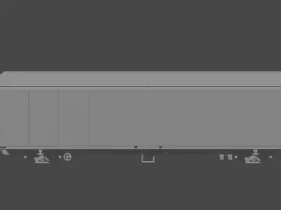 H0 1-87 scale SNCF H38 freight car 3D print model