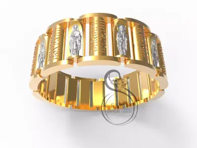  the Saints bracelet 3D print model
