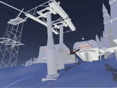 Postavaru Snowboard Challenge  Low-poly 3D model