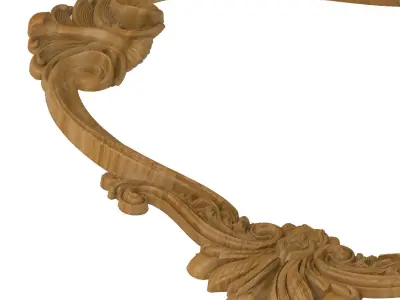 Carved picture frame STL 3D model 46