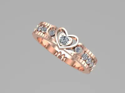 Heart Ring 3D model