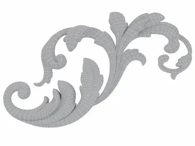 Carved decor 04 3D model 3D model
