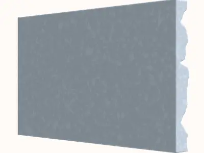 Layered Quartzite Wall Panel 3D model