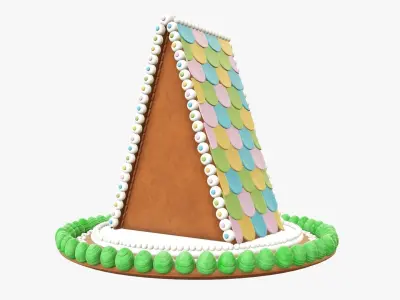 Gingerbread Christmas house 3D model