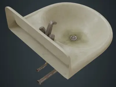 Sink 1B Low-poly 3D model