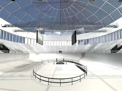 Velodrome inside of olympic stadium 3D model