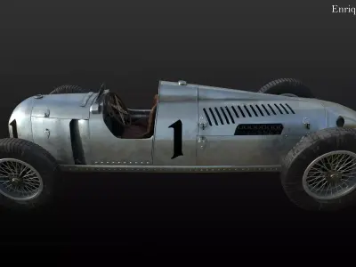 Auto Union Tye D 1936 3D model