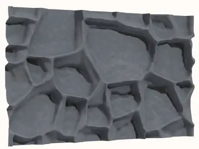 Random Rubble Wall Asset 3D model