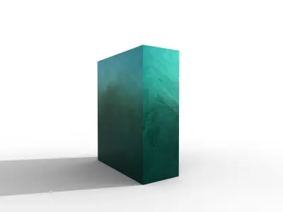 Steel cabinet Low-poly 3D model