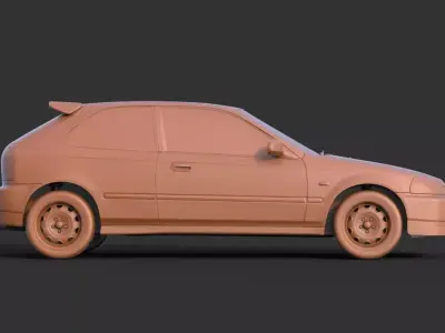 Honda Civic EK9 3D print model
