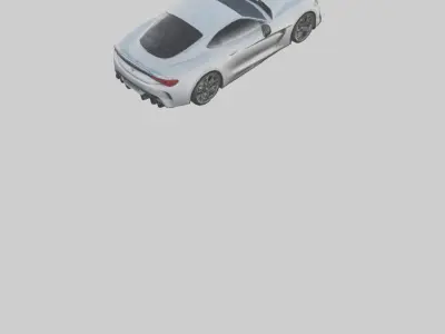 Highperformance Sports Coupe model Low-poly 3D model