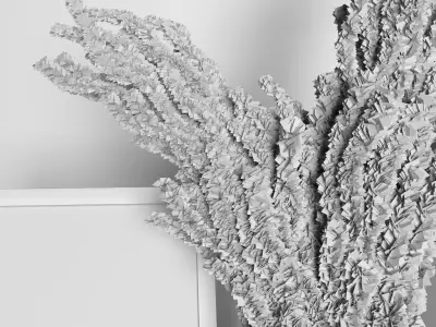 Decoration set with dry grass 3D model