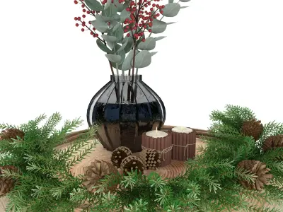 Christmas decor 001  3D model