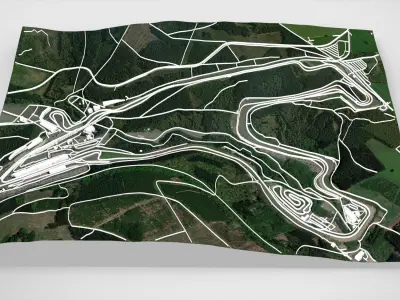 Circuit de Spa-Francorchamps Belgium  3D model