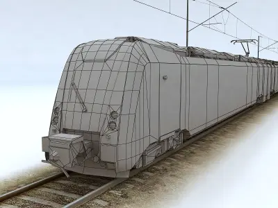 Regio Panter train Low-poly 3D model