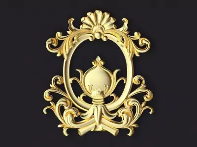 Central decor ornament for furniture 3D model 458