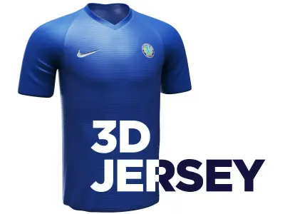Jersey Shirt 3D model with 4K textures 3D model