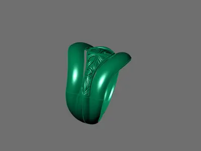 Women Ring Plain Ring Ready STL 3DM Models Womens Rings 3D print model 8