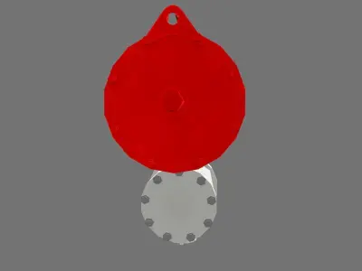 On Off Valve Low-poly 3D model