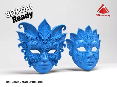 Venetian Masks 3D print model