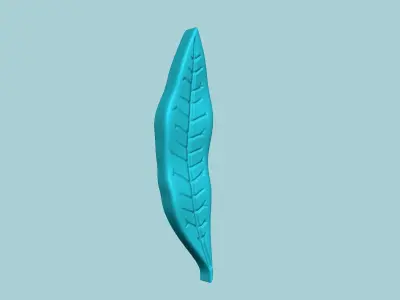 Willow Oak Tree Leaf - Molding Artificial EVA Craft 3D print model