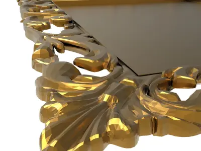 carved frame 3D model