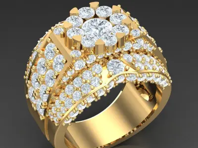 Luxury Men Rings Designs 4MR053 3D print model