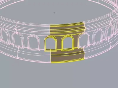Exquisite 3D Islamic Dome Model Low-poly 3D model