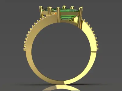 Womens Ring jr00154 3D print model