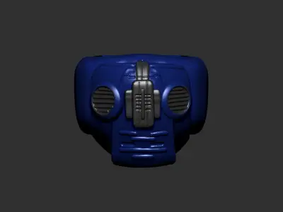 helmet high poly sculpt 3d printable  3D model