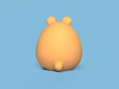 Hamster Big Eyes 3D print model