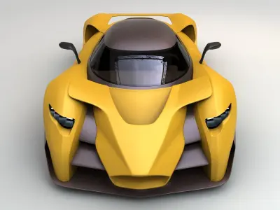Supercar Sanca-3 3D model
