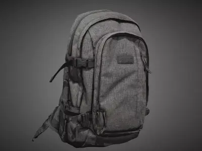 Eastpak Backpack 3D model Low-poly 3D model