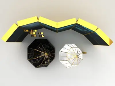 Eid Al Adha Shop Window Decoration Low-poly 3D model