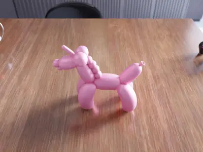 Balloon Pony Figure - 429 3D print model