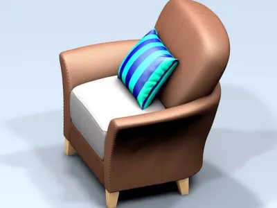 Armchair Cartoon Free 3D model