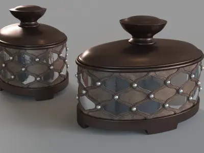Arabesque Decorative Box 3D model