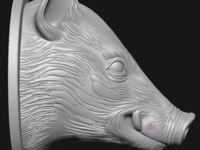 Hog badger 3D print model