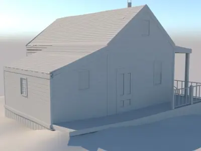 old house Free 3D model shop