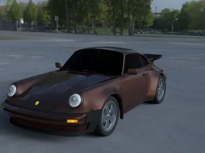 Porsche 911 930 HDRI 3D model