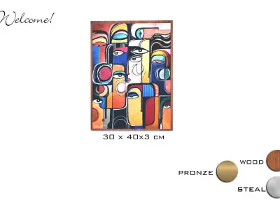 art wall poster  3D model