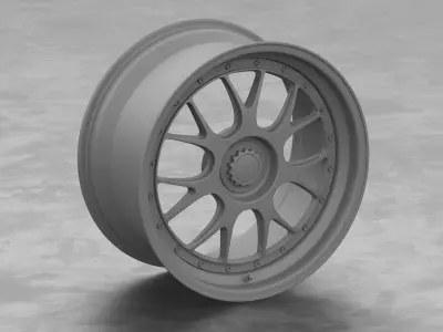 BBS LM-R Centerlock Wheel 3D Model 3D model