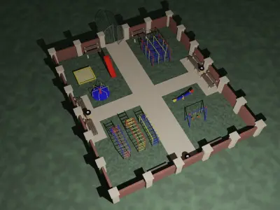 Childrens park 3D model