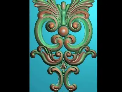 3d model of flowers and leaves 3D print model