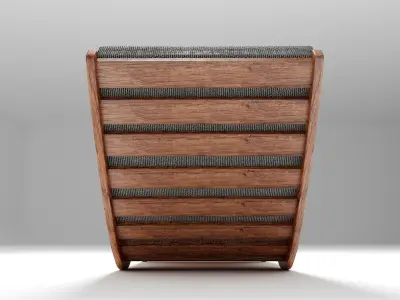 Lujo Luxury Sun Lounger  Low-poly 3D model