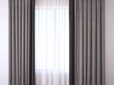 Set 94 Curtains 3D model