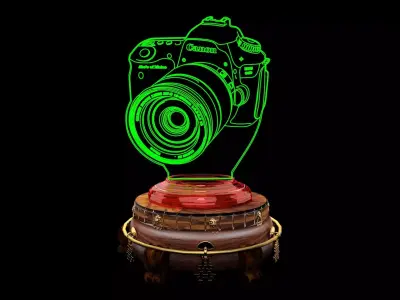 Chinese display stand with illusion camera 3D model